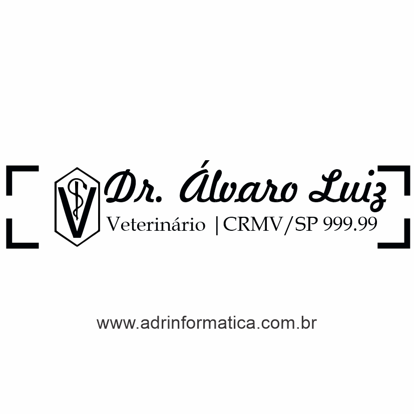 Carimbo online para Veterinário